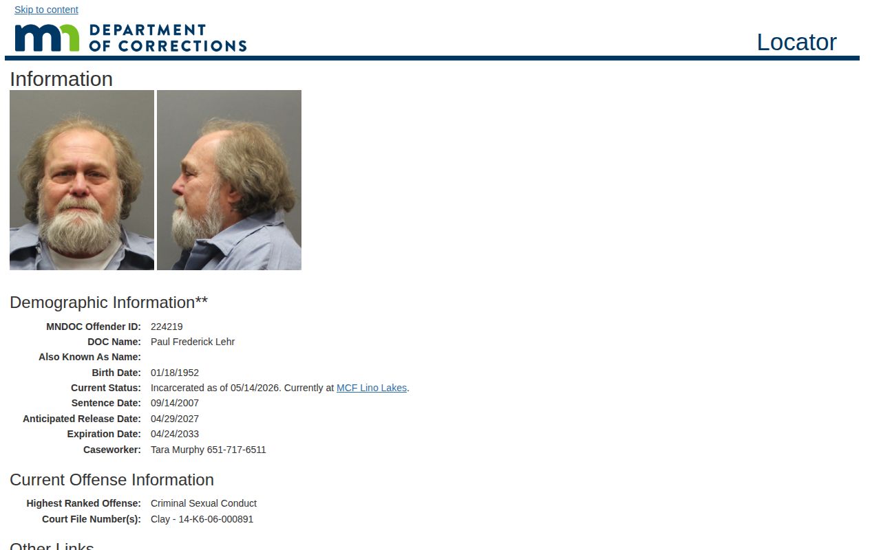 Big Stone County projected release date anticipated-release result